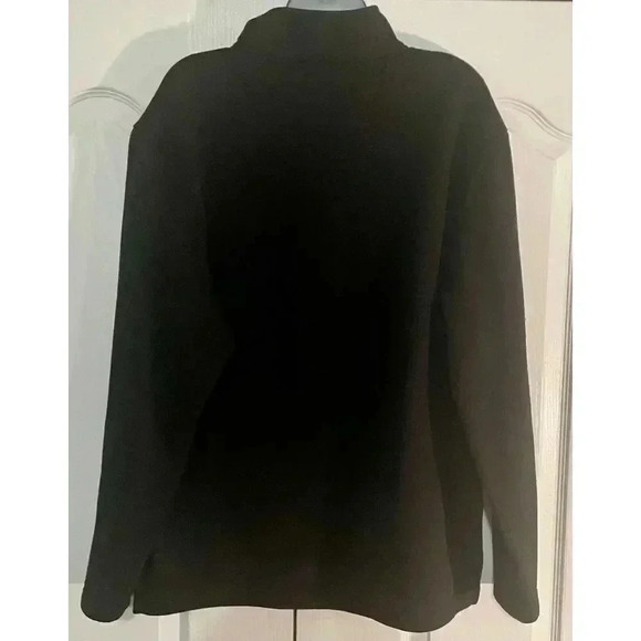 Beverly Hills Polo Club Sweater Men’s Large Black Quarter Zip Casual Preppy - Picture 2 of 6